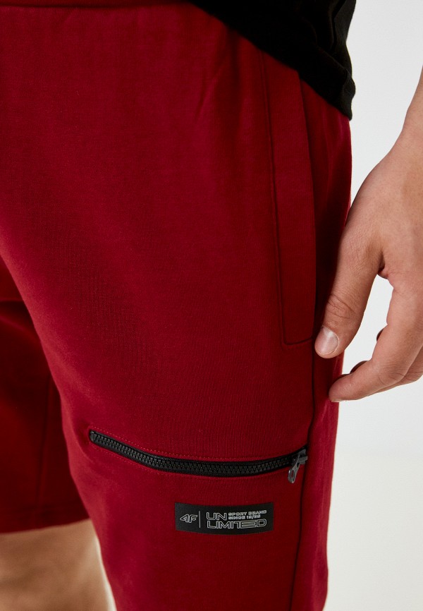 Шорты спортивные 4F бордовый, размер 54, фото 4