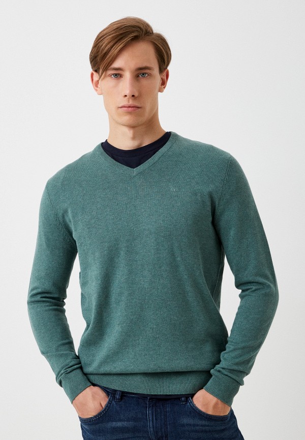Пуловер Tom Tailor пуловер tom tailor длинный рукав силуэт прямой средней длины вязаный размер s зеленый