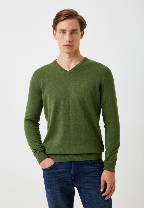 Пуловер Tom Tailor пуловер tom tailor длинный рукав силуэт прямой средней длины вязаный размер s зеленый