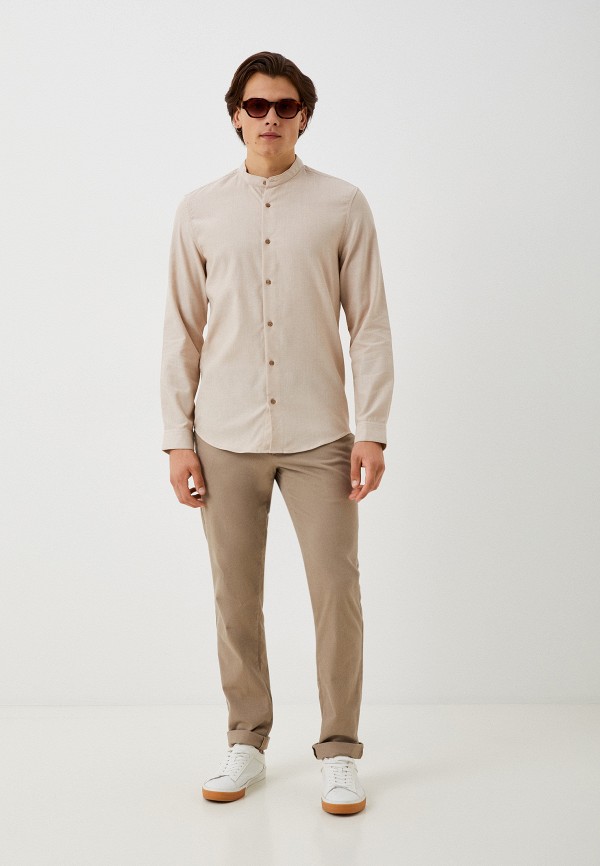 Рубашка Zolla бежевый, размер 46, фото 2