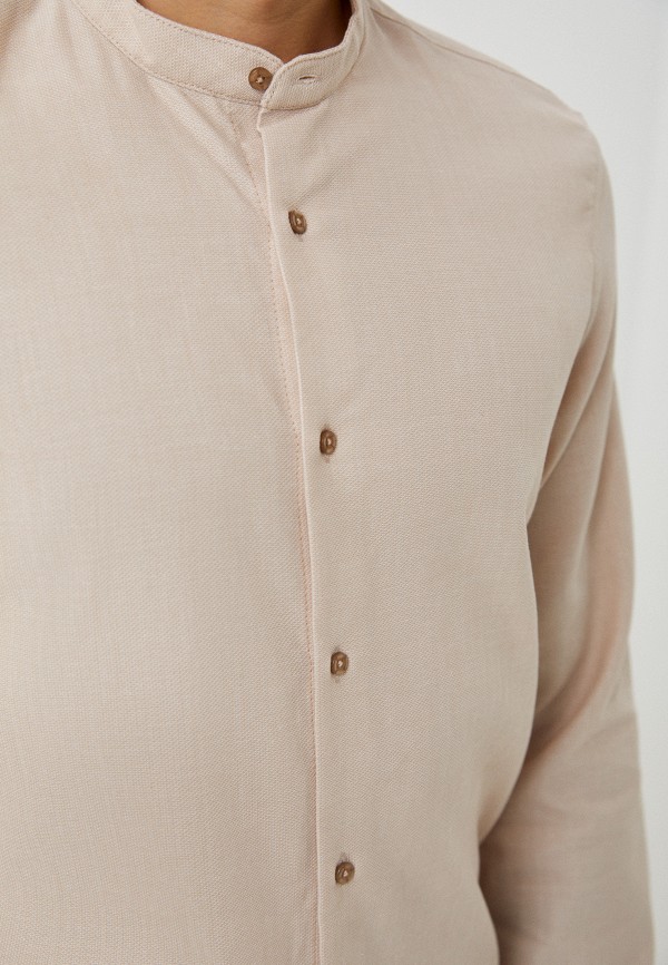 Рубашка Zolla бежевый, размер 46, фото 4