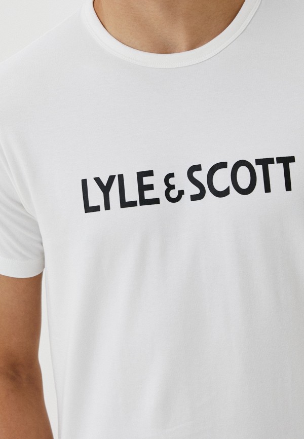 Футболки 3 шт. Lyle & Scott разноцветный, размер 46, фото 4
