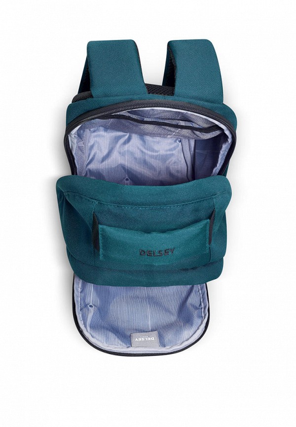 Рюкзак Delsey бирюзовый, размер 00, фото 3