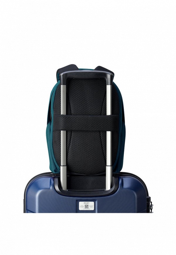 Рюкзак Delsey бирюзовый, размер 00, фото 4