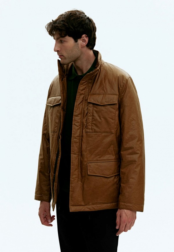 Куртка утепленная Finn Flare коричневый, размер 54, фото 4