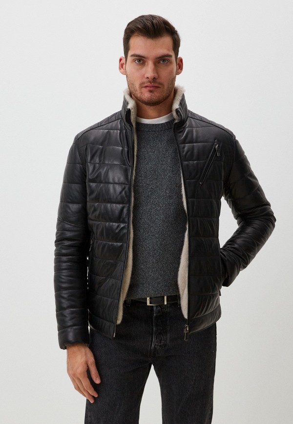 Куртка кожаная утепленная Jorg Weber