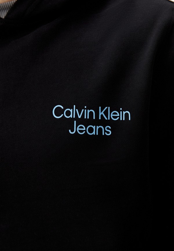 Худи Calvin Klein Jeans цвет Черный  Фото 4