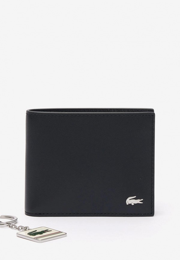 

Кошелек и брелок Lacoste, Черный