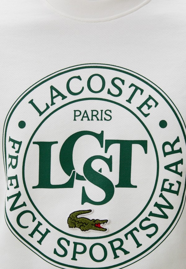 Свитшот Lacoste цвет Белый  Фото 5