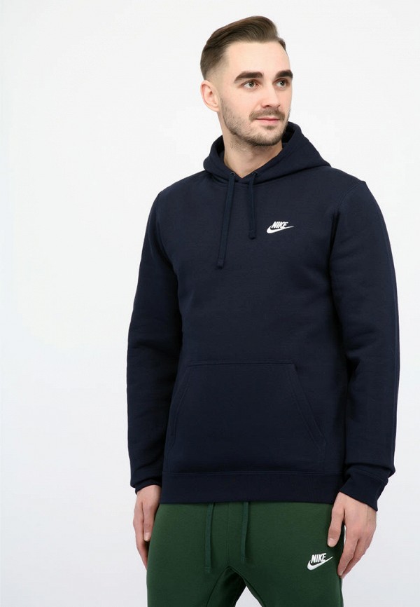 

Худи Nike, M NSW CLUB HOODIE PO BB, Синий