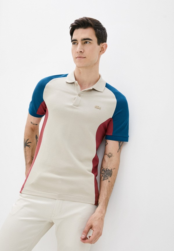 

Поло Lacoste, Бежевый
