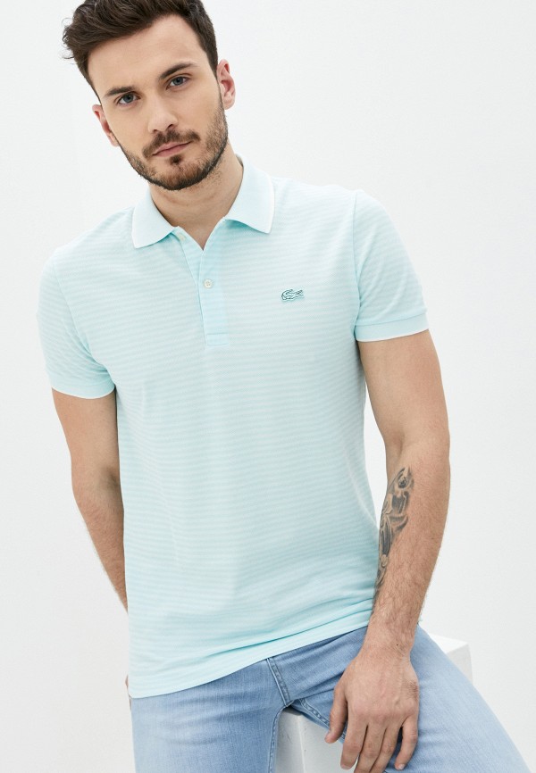 

Поло Lacoste, Голубой