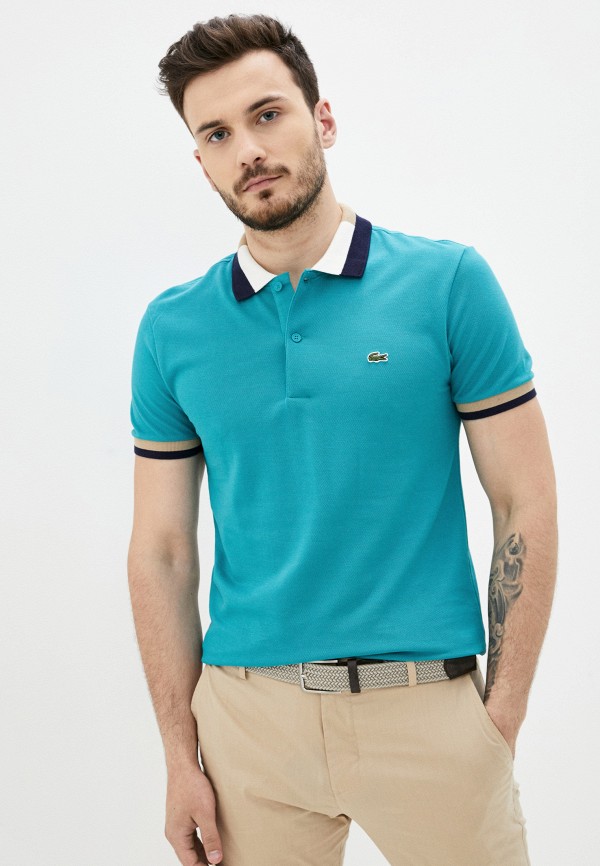

Поло Lacoste, Бирюзовый