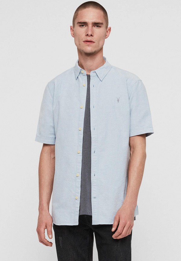 

Рубашка AllSaints, Голубой, AllSaints MP002XM0MR6D