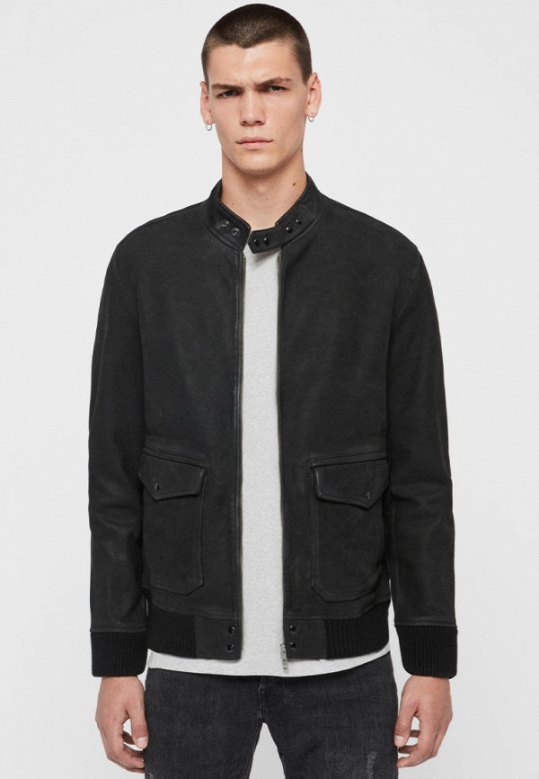

Куртка кожаная AllSaints, Черный, AMHURST AVIATOR