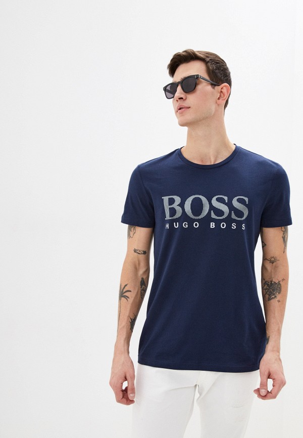 

Футболка Boss, Синий, T-Shirt RN Special