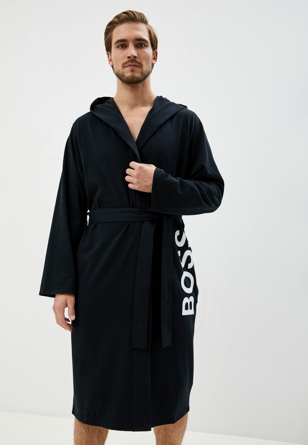 

Халат домашний Boss, Черный, Identity Hooded Gown