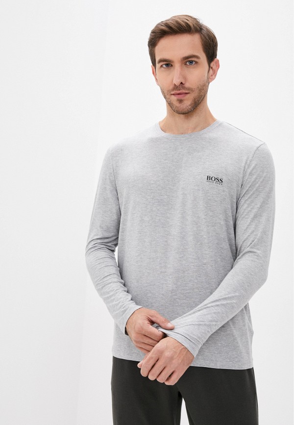 

Лонгслив домашний Boss, Серый, Comfort LS-Shirt RN