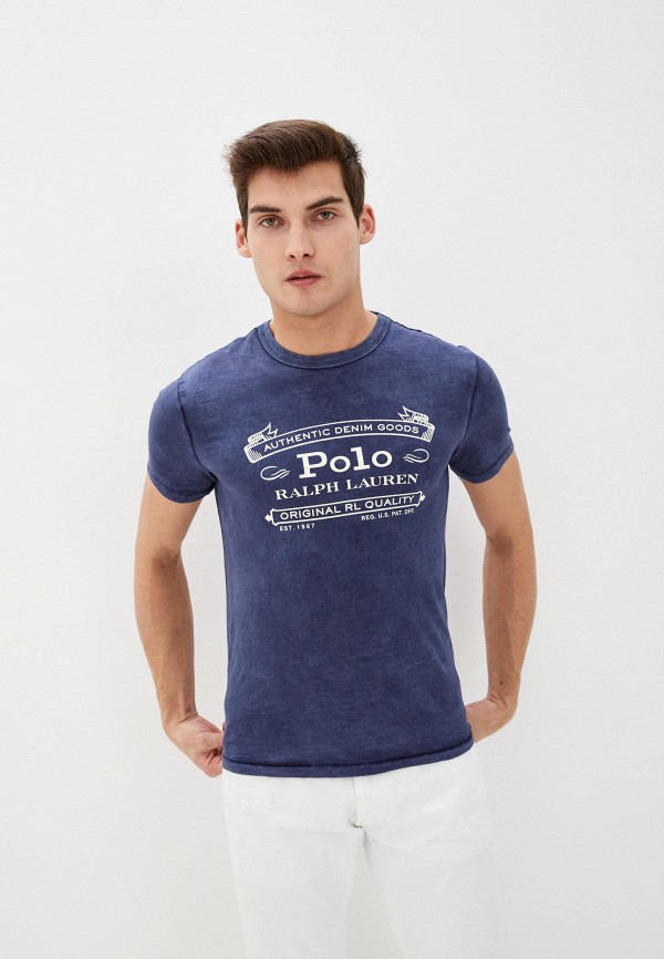 

Футболка Polo Ralph Lauren, Синий, Polo Ralph Lauren MP002XM0MT6T