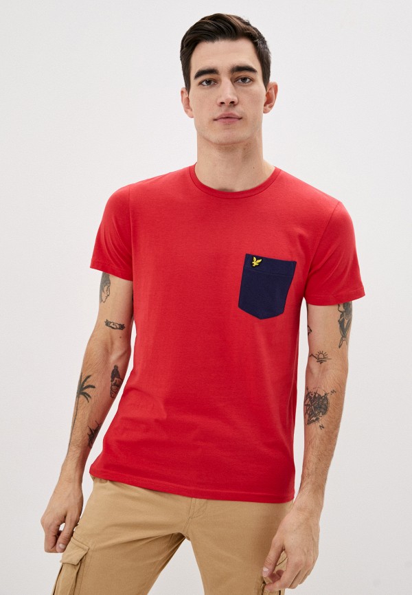 

Футболка Lyle & Scott, Красный, Contrast Pocket T Shirt