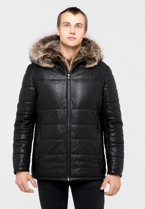 

Куртка кожаная ZimArt, Черный