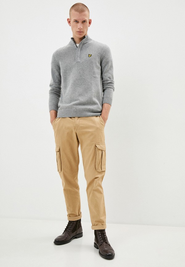 

Джемпер Lyle & Scott, Серый, 1/4 Zip Tipped Funnel Neck