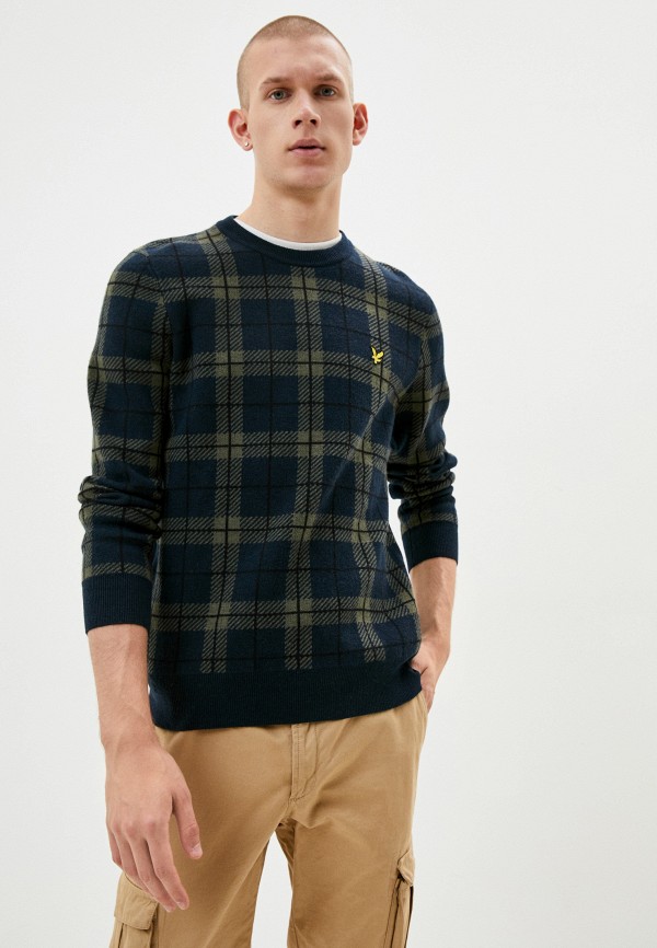 

Джемпер Lyle & Scott, Синий, Check Knitted Jumper