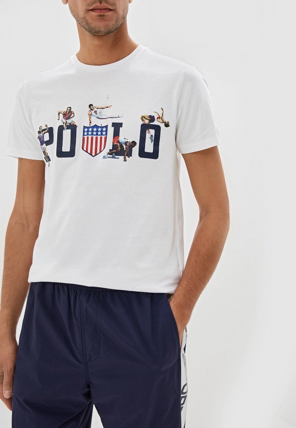 

Футболка Polo Ralph Lauren, Белый, Polo Ralph Lauren MP002XM0MW9Z