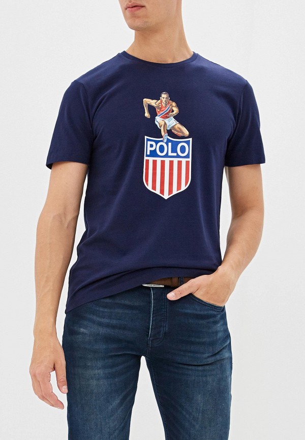 

Футболка Polo Ralph Lauren, Синий, Polo Ralph Lauren MP002XM0MWA0