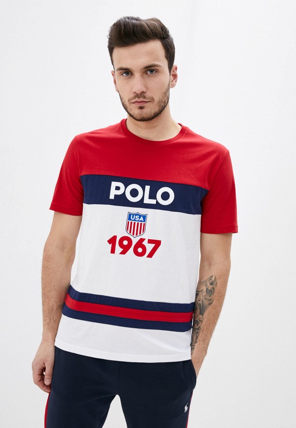 

Футболка Polo Ralph Lauren, Мультиколор, Polo Ralph Lauren MP002XM0MWAX
