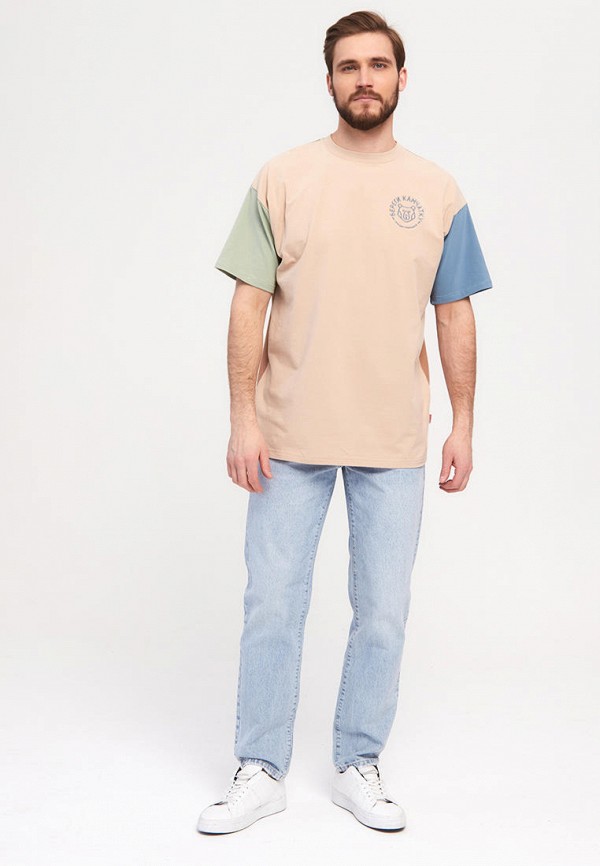 Футболка Береги бежевый, размер 48, фото 2