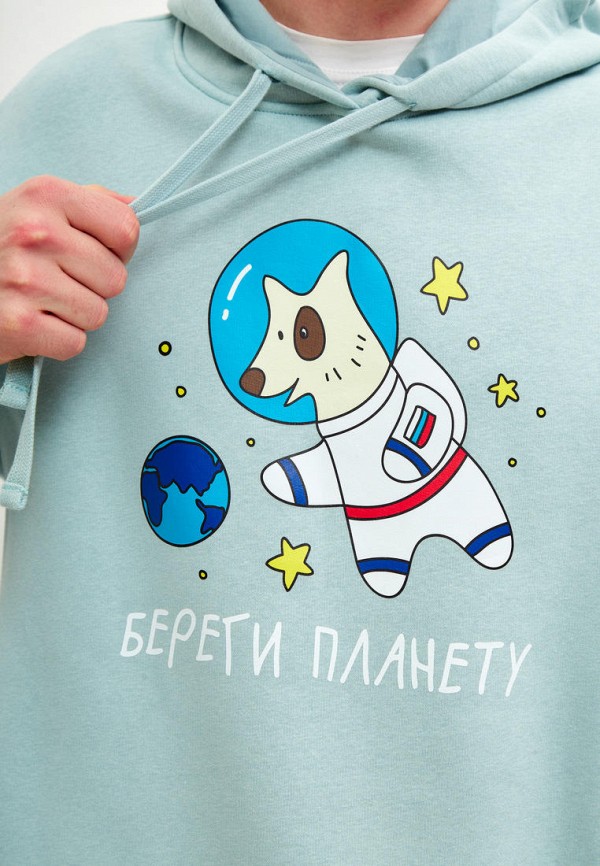 Худи Береги бирюзовый, размер 48, фото 7