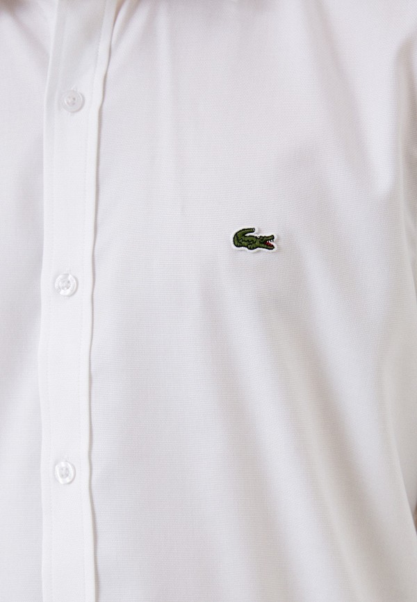 Рубашка Lacoste цвет Белый  Фото 4