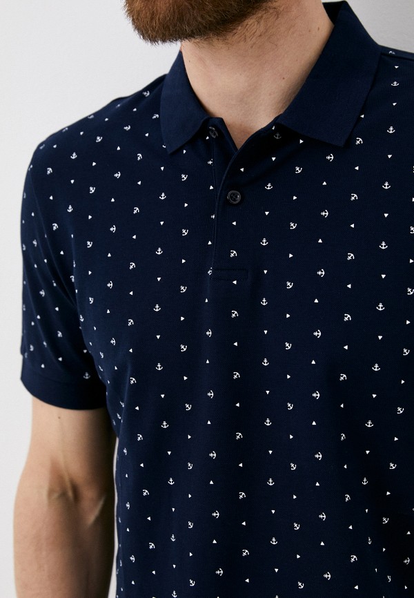 Поло Neohit синий, размер 48, фото 3