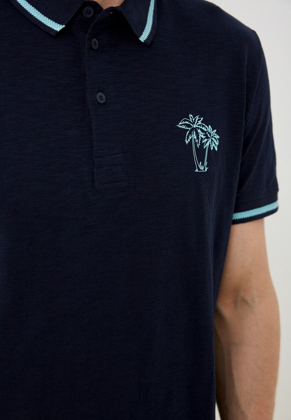 Поло Tom Tailor синий, размер 50, фото 3