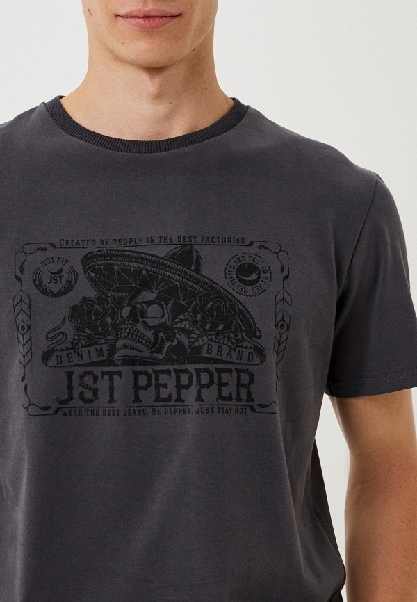 Футболка JST серый, размер 52, фото 3