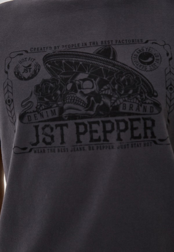 Футболка JST серый, размер 52, фото 4