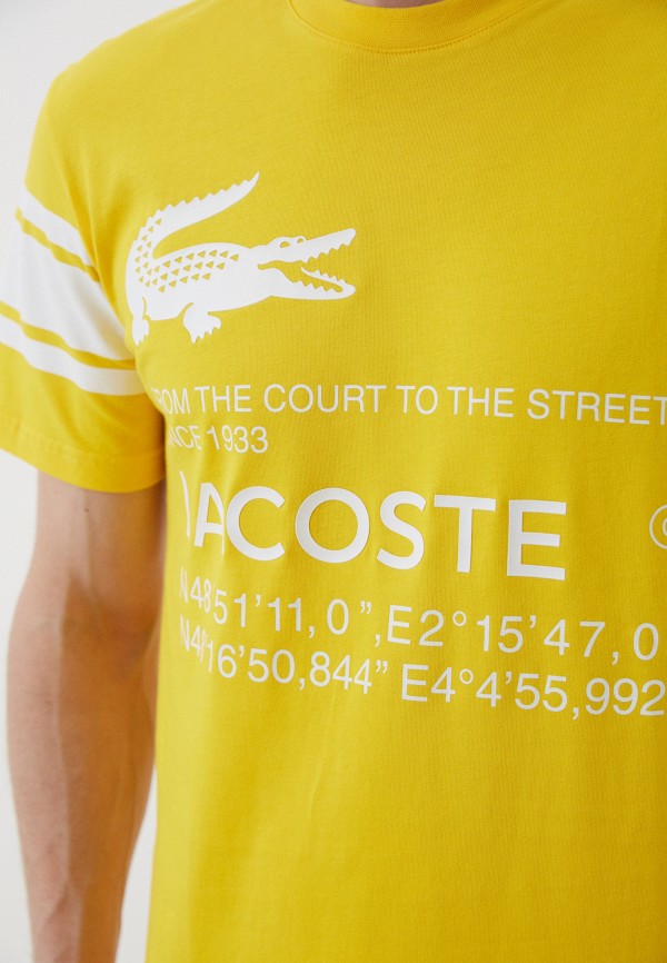 Футболка Lacoste желтый, размер 48, фото 3