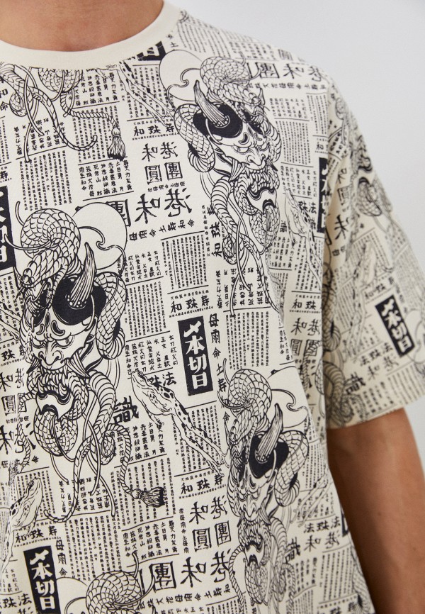 Футболка Befree бежевый, размер 52, фото 3