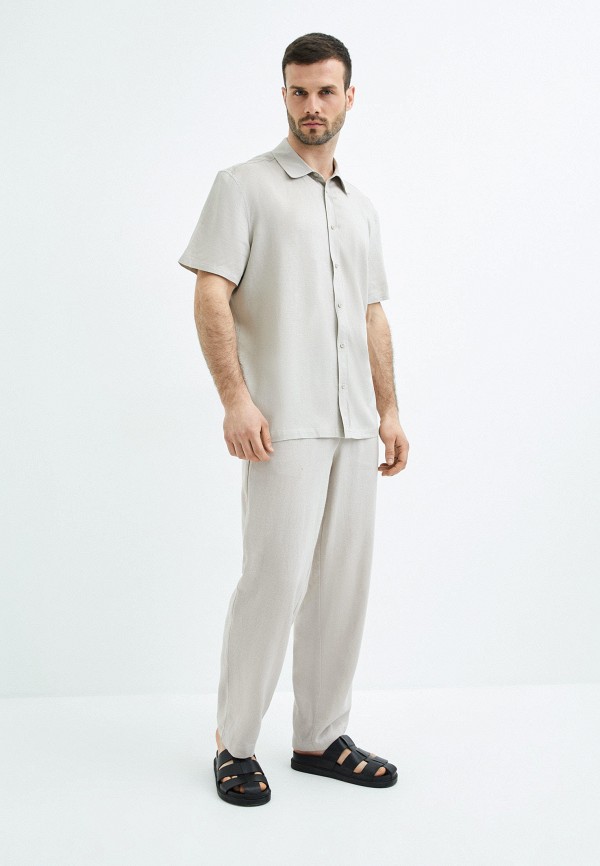 Рубашка Zarina бежевый, размер 46, фото 2