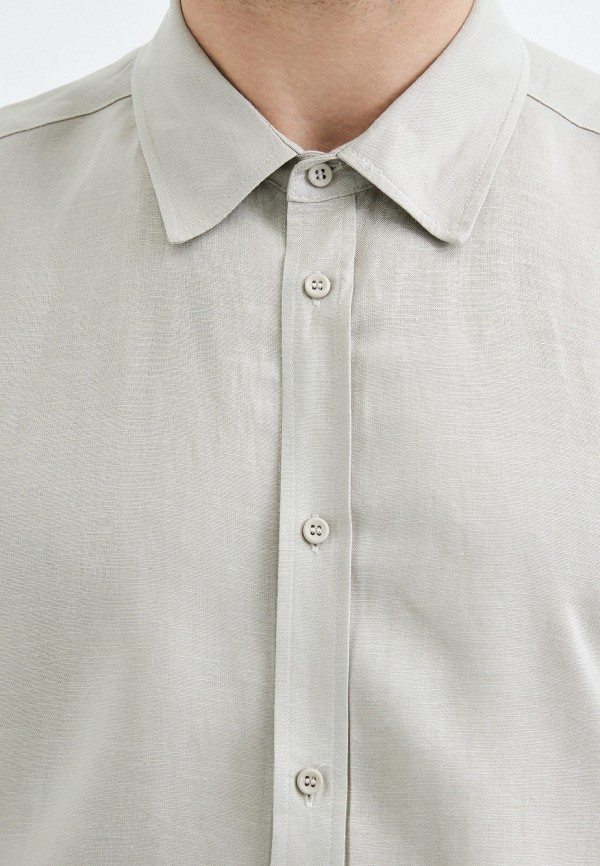 Рубашка Zarina бежевый, размер 46, фото 4