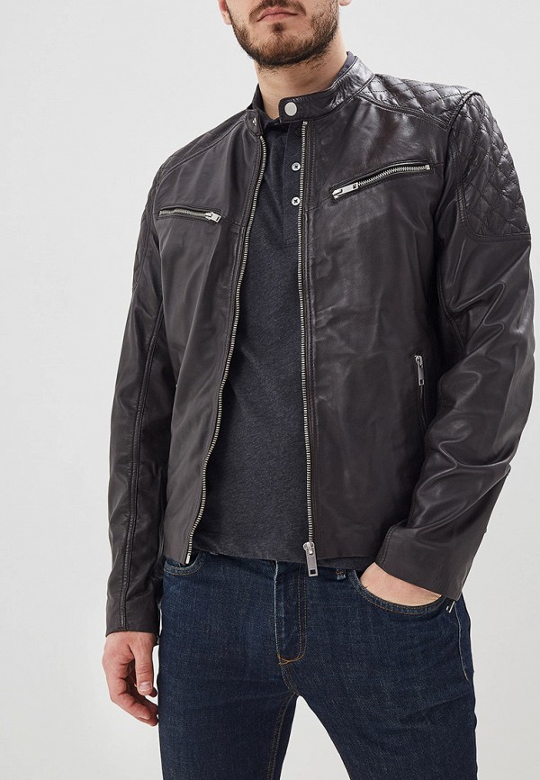 

Куртка кожаная Urban Fashion for Men, Коричневый