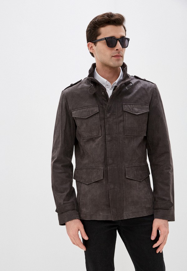 

Куртка кожаная Urban Fashion for Men, Коричневый