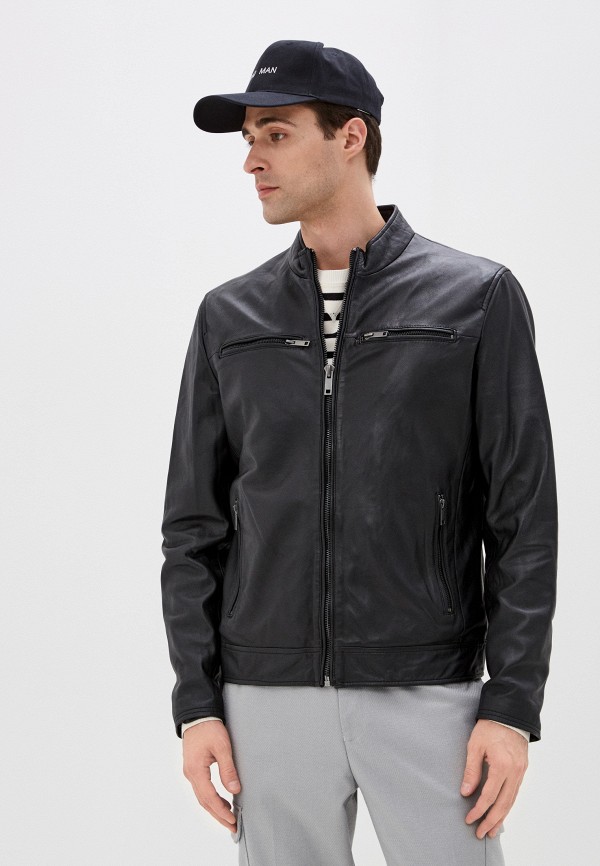 

Куртка кожаная Urban Fashion for Men, Черный
