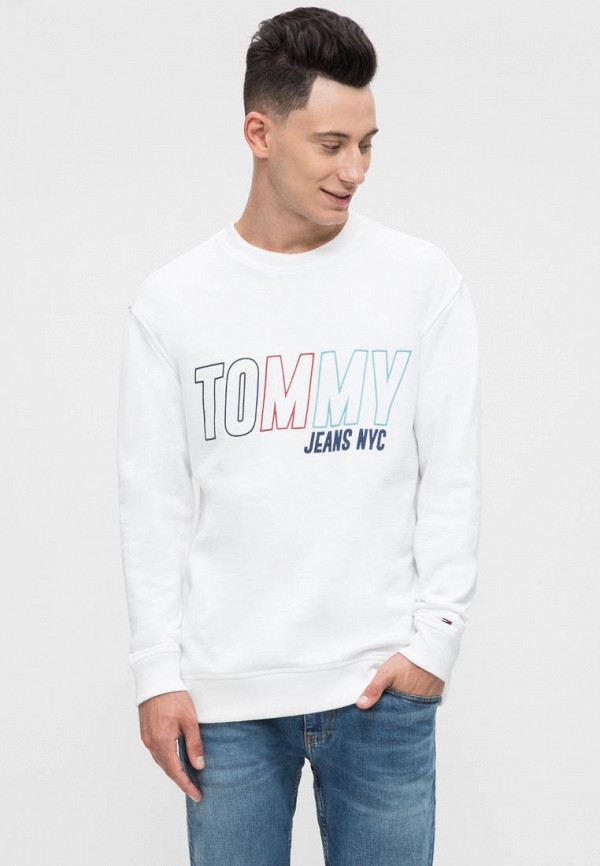 

Свитшот Tommy Jeans, Белый, TJM VINTAGE GRAPHIC CREW