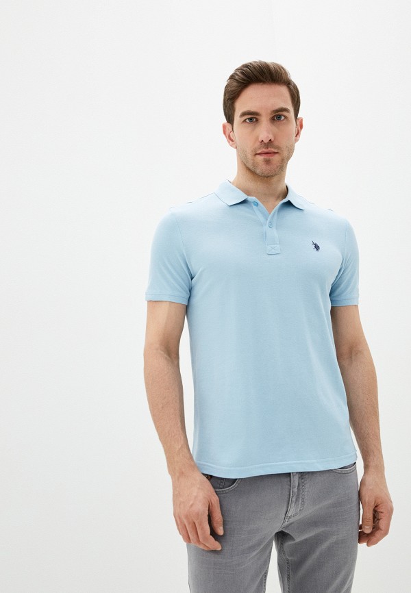 

Поло U.S. Polo Assn, Голубой