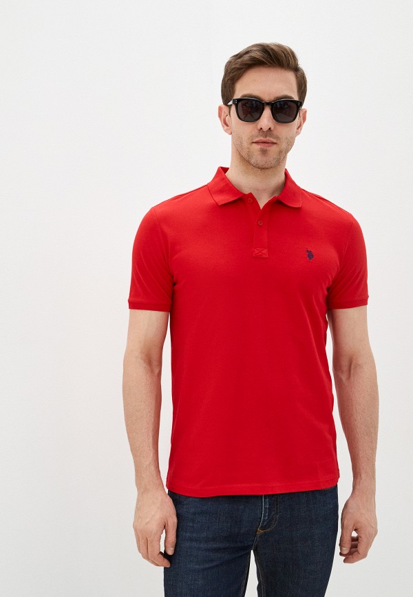 

Поло U.S. Polo Assn, Красный