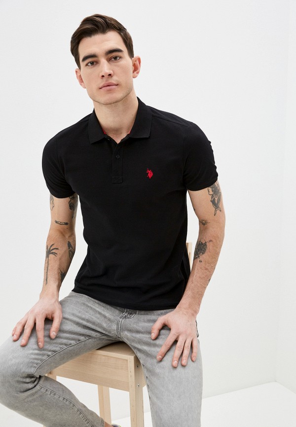 

Поло U.S. Polo Assn, Черный