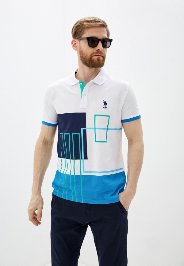 

Поло U.S. Polo Assn, Белый