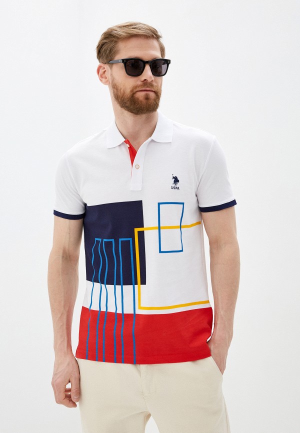 

Поло U.S. Polo Assn, Белый